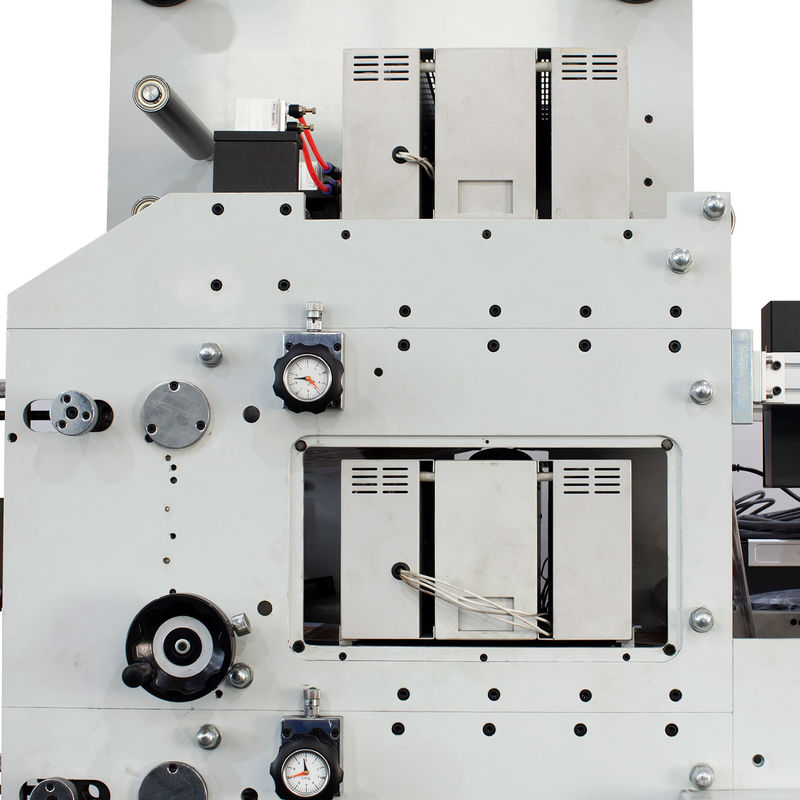آلة طباعة الملصقات فليكسو 1 لون 420 مم مع مجموعة الطوابع الباردة